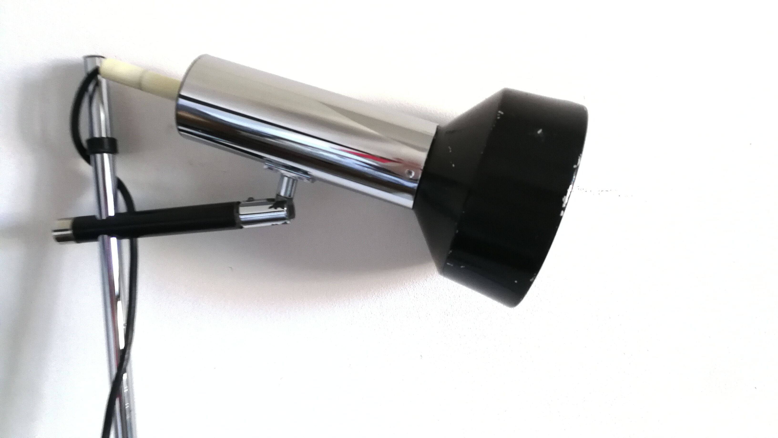 Adjustable lamp, Maria Pergay, 60's, steel