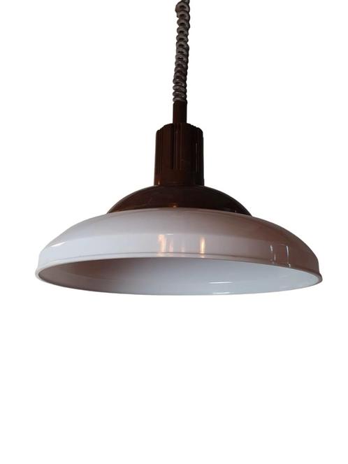 Vintage space-age plastic pendant lamp