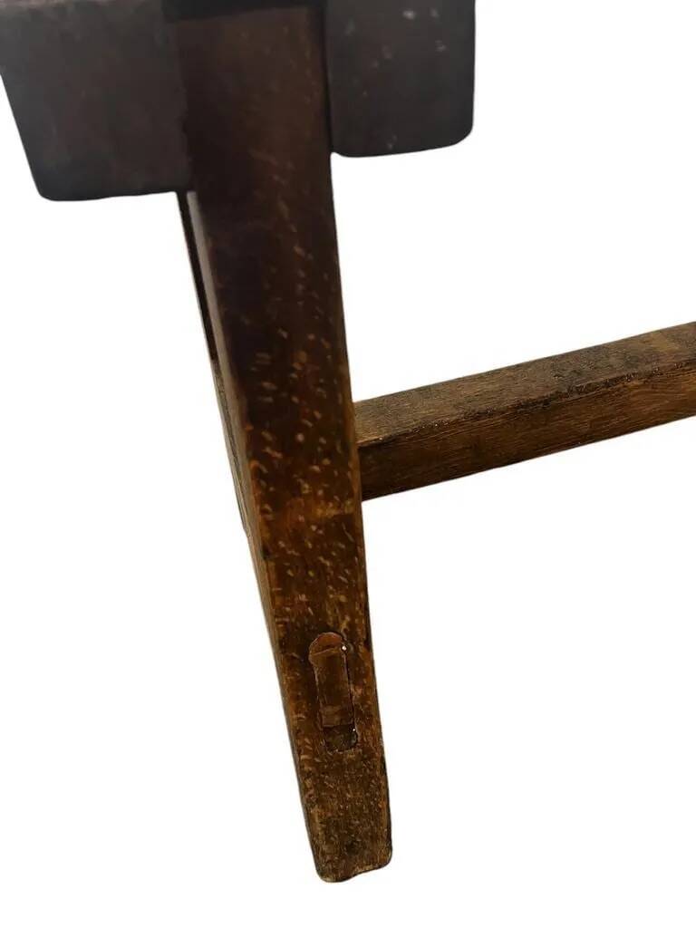 Vintage solid wood sofa / dining bench