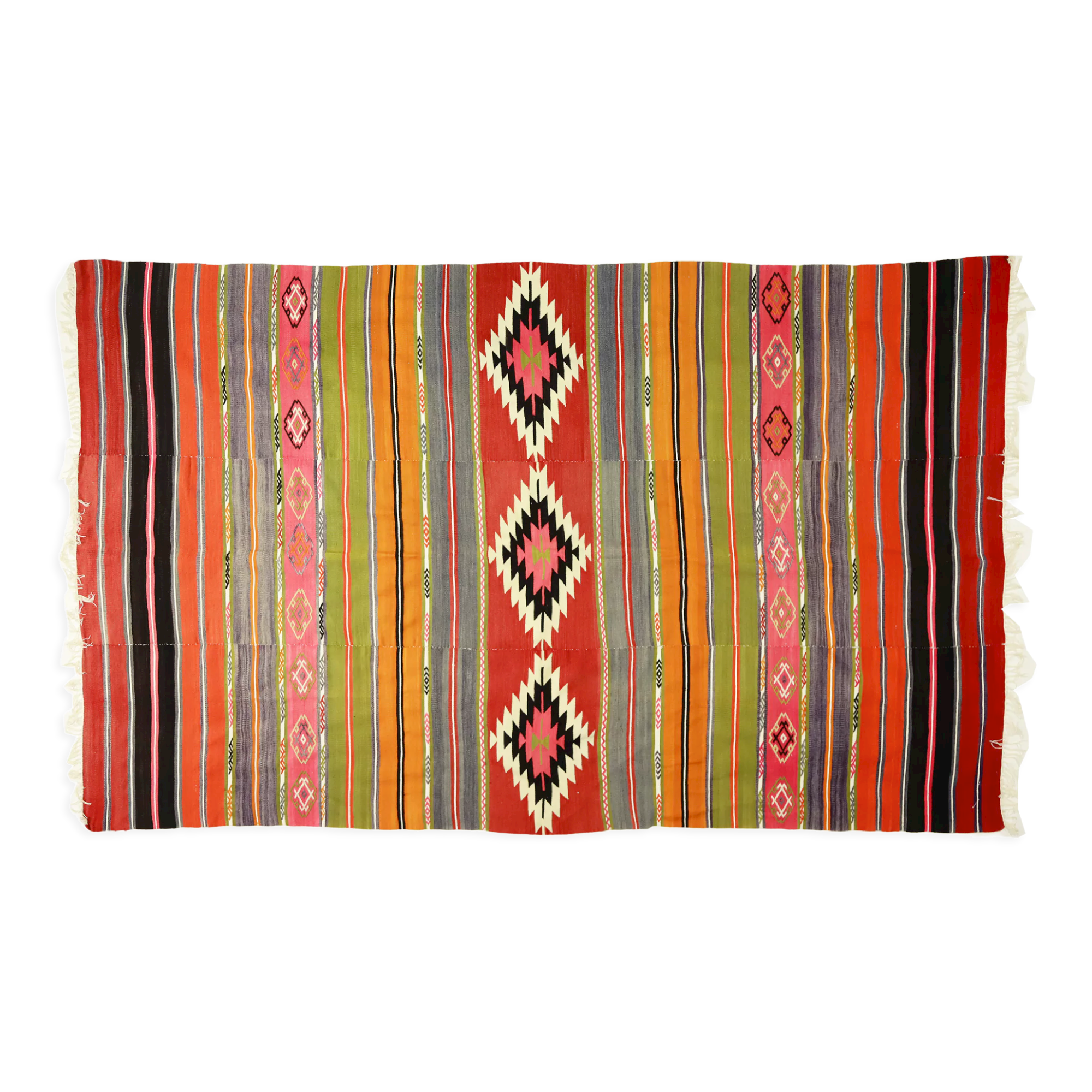 Anatolian handmade kilim rug 270 cm x 171 cm