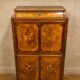 Marquetry drop-leaf secretary in Louis XV style circa 1900.