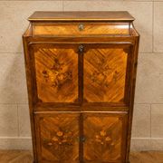 Secrétaire à abattant marqueté de style Louis XV vers 1900
