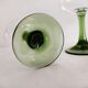 Ensemble de 3 verres à vin au pied vert