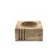 Travertine cubic vide poche / ashtray, Cerri Nestore, Italy, 1970s