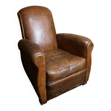 Fauteuil en cuir