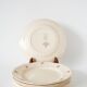 Set of 5 Digoin Sarreguemines dessert plates, small flowers model, 1960