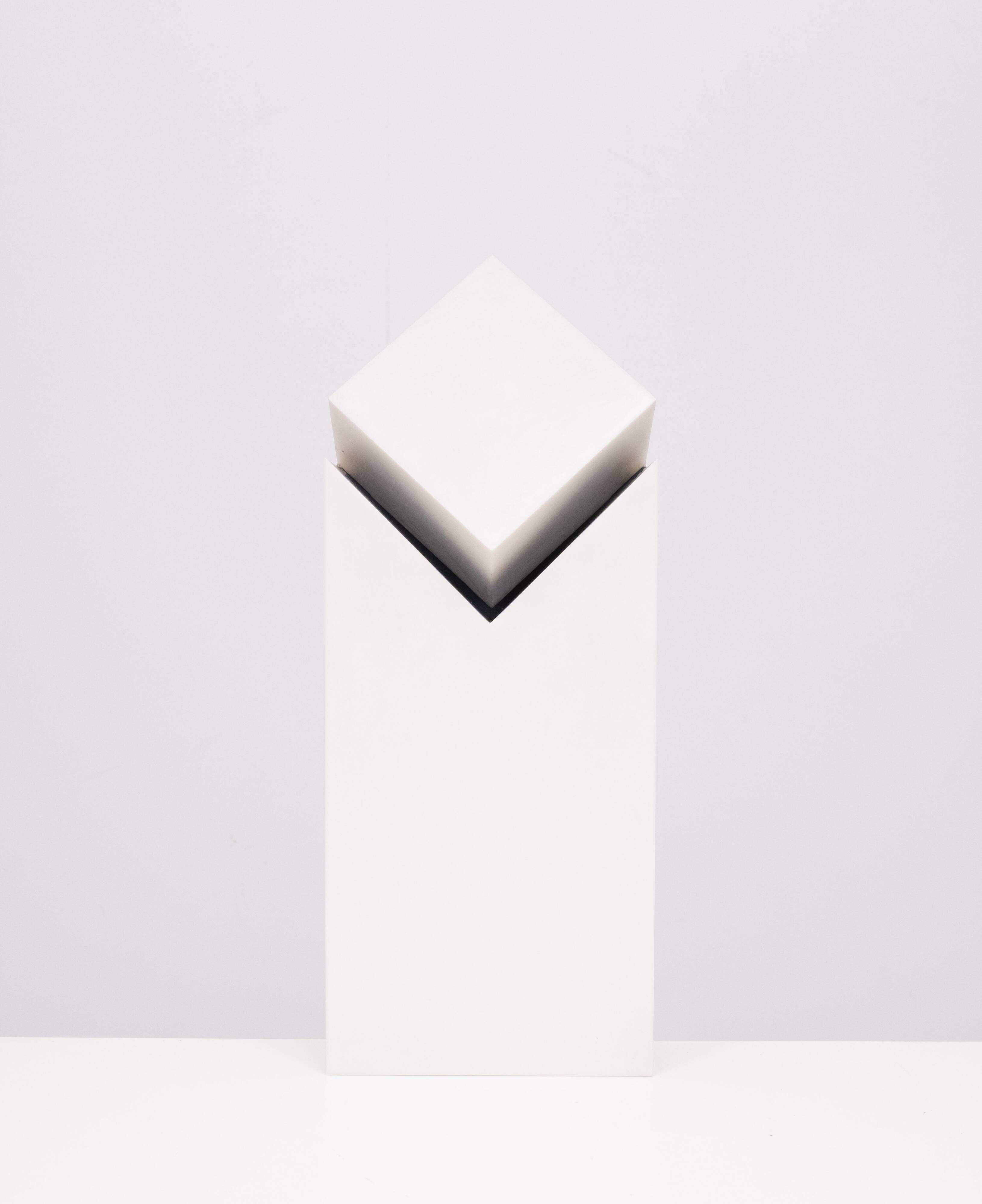 v.d.Made Modern Table Lamp, Hand-Crafted Synthetic, Netherlands, 1980s