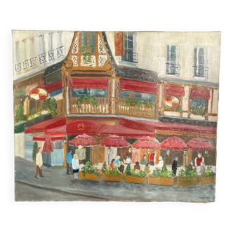 Tableau/peintureTerrasse à Paris
