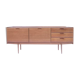 Bevelled vintage Scandinavian sideboard