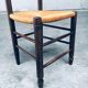 French Provincial Design Rush Dining Chairs, 1940s, Set of 8