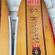 Pair of wooden water skis