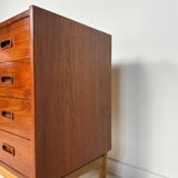1960s vintage Danish design teak chest of drawers by Arne Hovmand Olsen for Mogens Kold