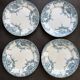 4 Boch 1900 dinner plates
