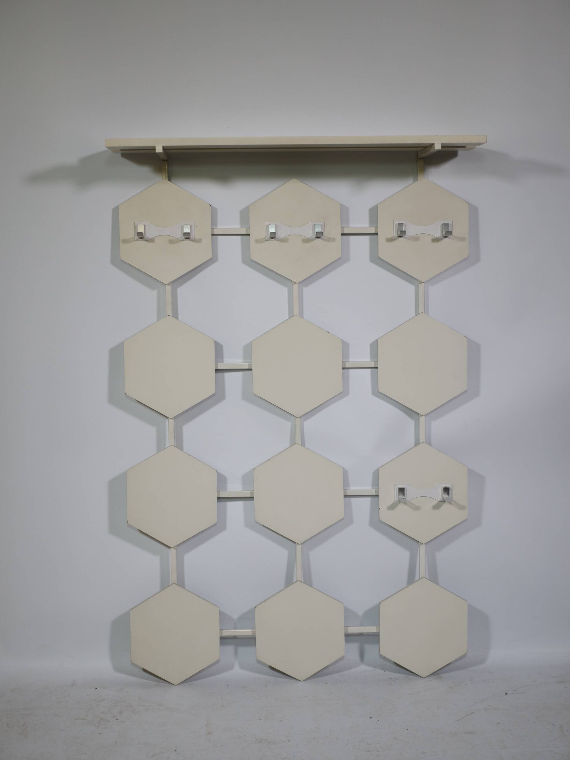 Space age design wall coat rack, 1960s 1970s