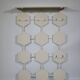 Space age design wall coat rack, 1960s 1970s