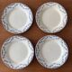 Service of 4 flat plates earthenware Creil and Montereau labrador – Mo