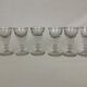 Set of 6 glasses thick ass bar bistro antique vintage
