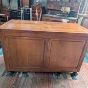 Large solid oak chest