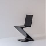 ‘Zig Zag’ side chair, produced by a local cabinetmaker in the Netherlands around the 1980s.