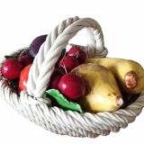 Vintage Ceramic Fruit Basket