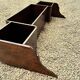 1940s wooden wall shelf