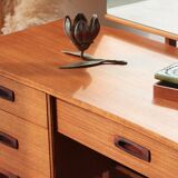 Coiffeuse vintage anglaise en teck – Limelight Furniture – Années 60