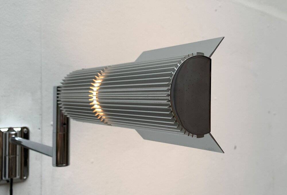 Vintage Space Age Wall Lamp Haloprofil by V. Frauenknecht for Swisslamps International, 1970s