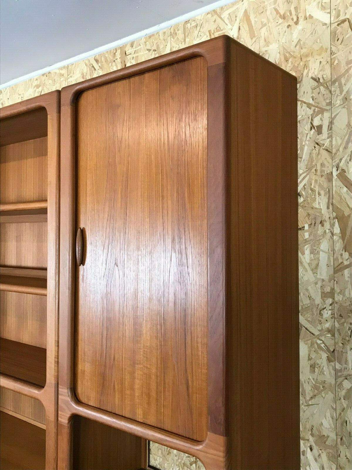 70s Dyrlund teak shelf wall unit Danish Modern Design Denmark
