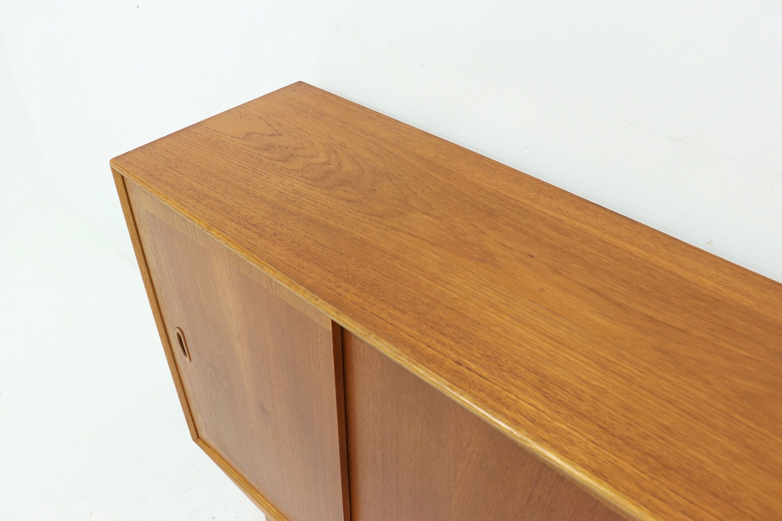 Scandinavian Two Tone Teak Highboard 1960s