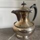 Antique Silver-Plated Metal Teapot English Sheffield