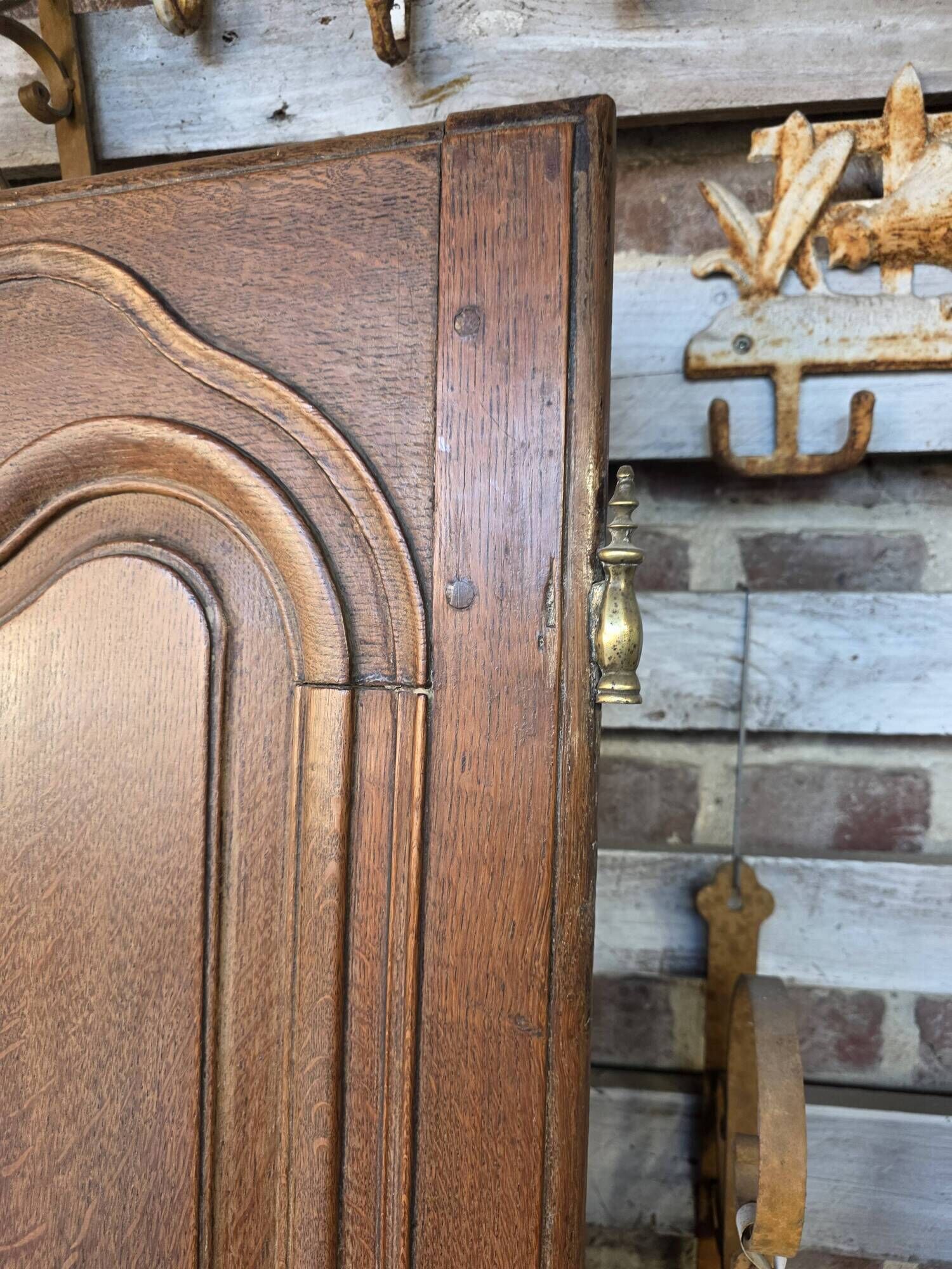 Pair of 19th-century oak cupboard doors