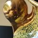 Vase boule effet craquelé Signé FBA France En émaux moléculaires incorporés
