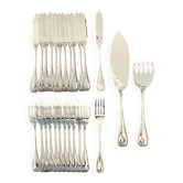 Christofle Malmaison, fish cutlery set of 26 pieces, excellent condition.