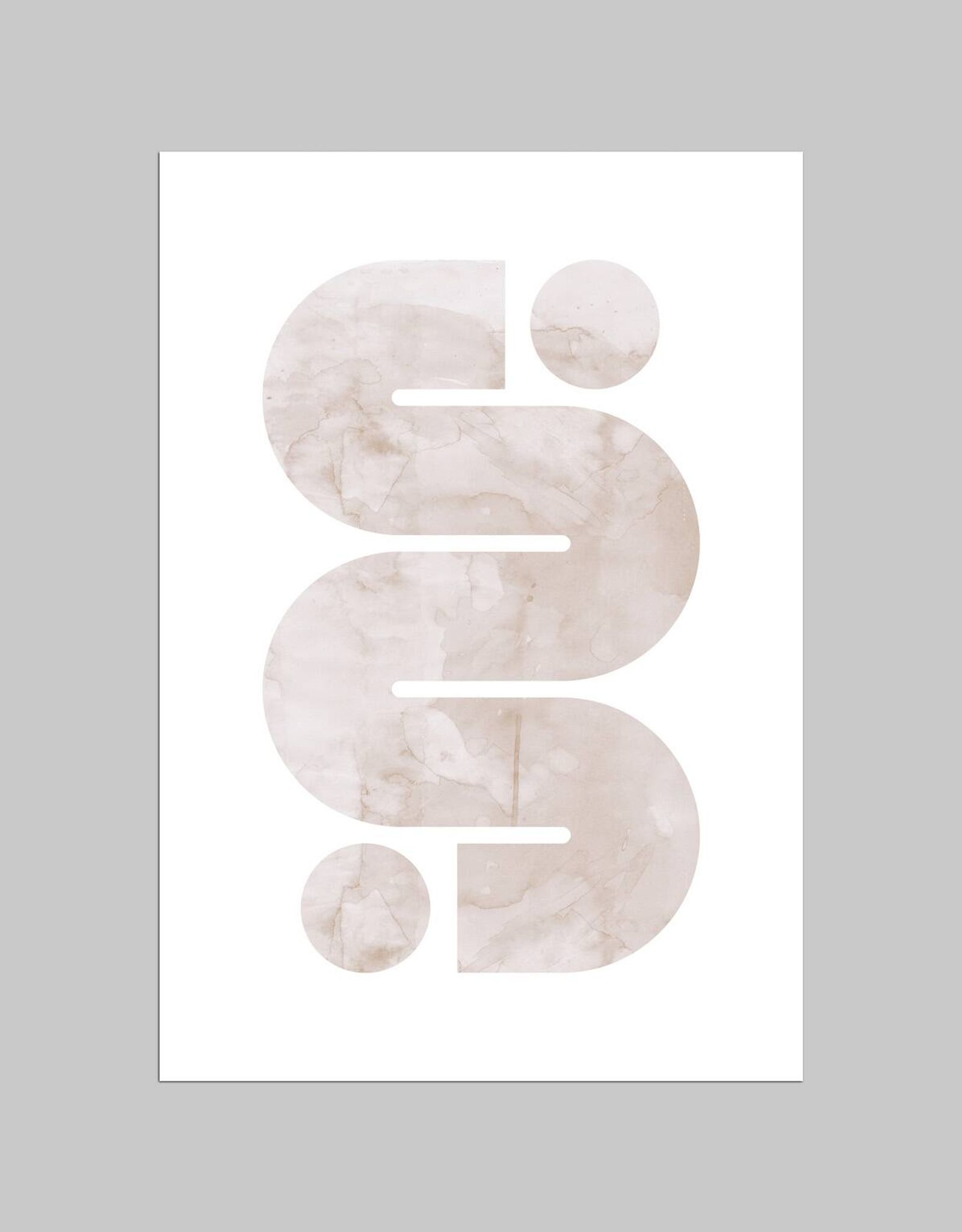2 geometric art prints. (42x59.4cm)