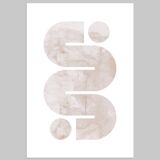 2 geometric art prints. (42x59.4cm)
