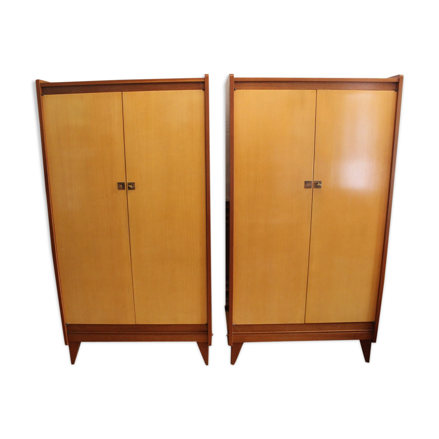 Pair of Polymeubles cabinets David series B, 1958