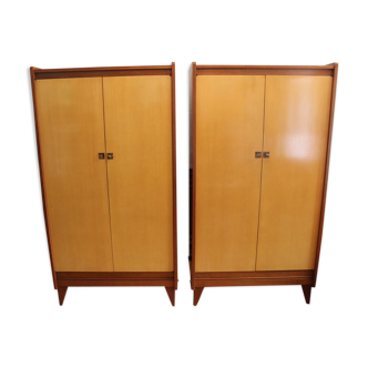 Pair of Polymeubles cabinets David series B, 1958