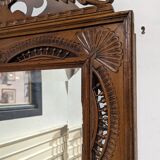 Breton openwork walnut mirror