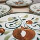 Série de 6 assiettes vintage éditées par Boch La Louvière