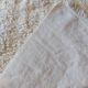 LARGE WHITE CARPET WITH LONG HAIR - PURE WOOL - 156 X 220 CM - VINTAGE