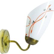 Glass wall lamp, Poland, 1950s