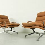 Ensemble de 2 fauteuils lounge Paul Tuttle 'Gamma' pour Strässle, 1970