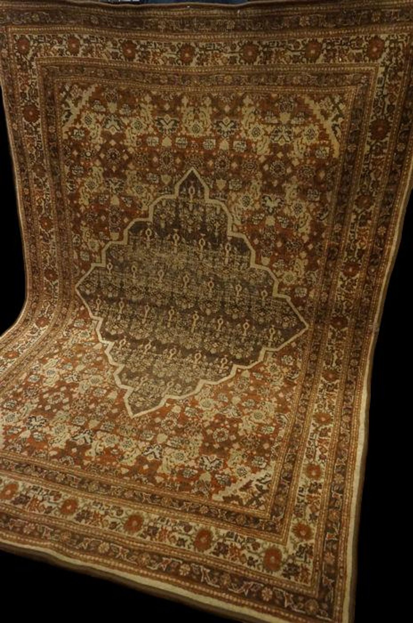 Carpet persian tabriz "hadji jalili" 123 cm x 183 cm, end of the 19 th century