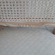 Set of 4 dining chairs in white ceruse wood Louis XV style