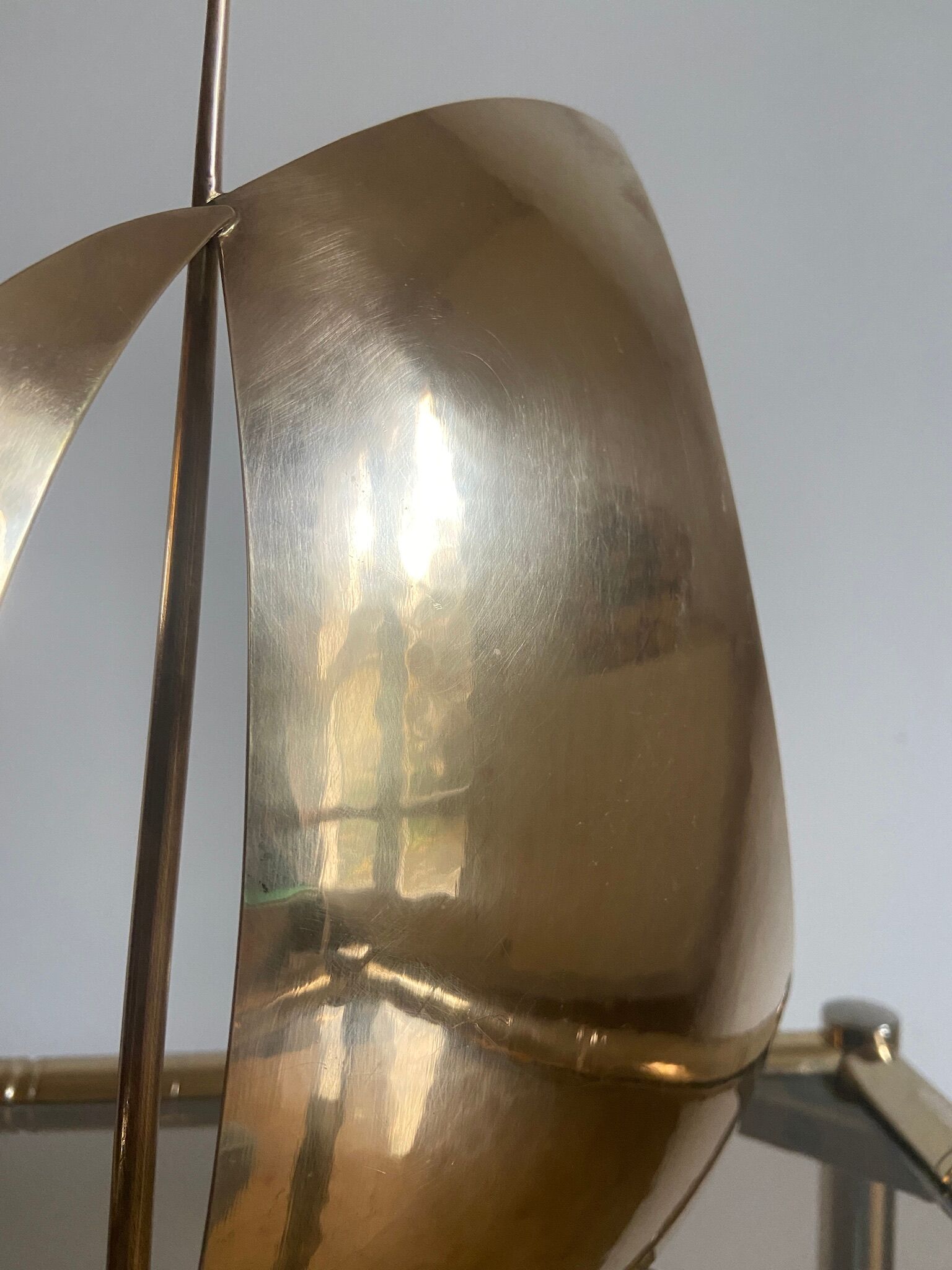 Vintage brass sailboat made in austria