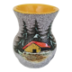 Vallauris ceramic vase signed tess vintage mountain decor