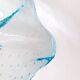 Vintage handcrafted Bullicante sky blue glass empty pocket
