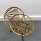 Chaise en Rotin et Métal de Rohé Noordwolde, Pays-Bas, 1950s