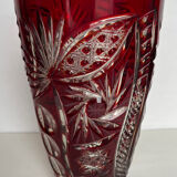 Vase en cristal taillé
