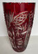Vase en cristal taillé